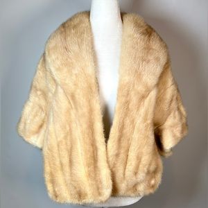 GENUINE MINK bolero shrug